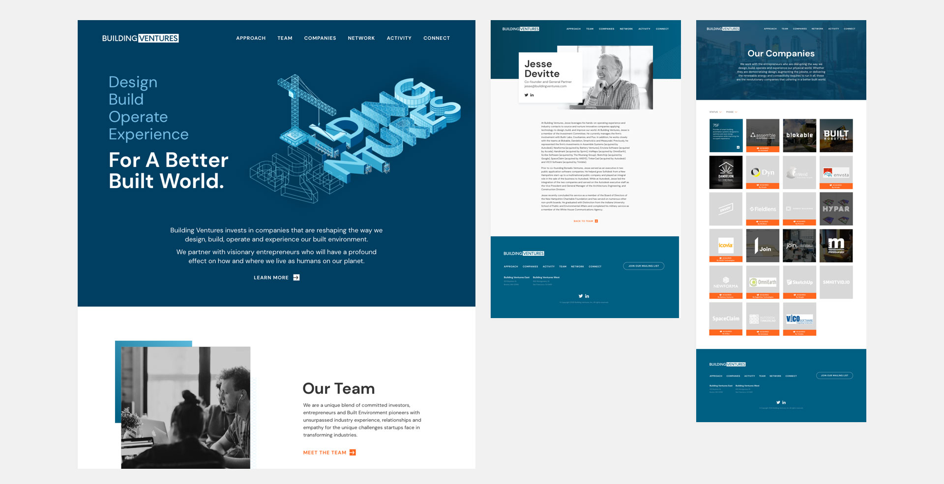 Building Ventures Page Designs